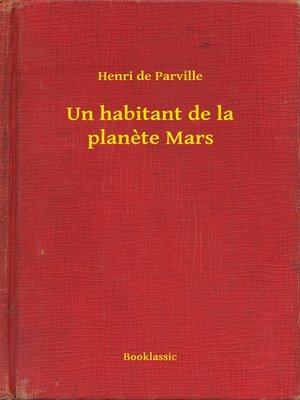 cover image of Un habitant de la planete Mars